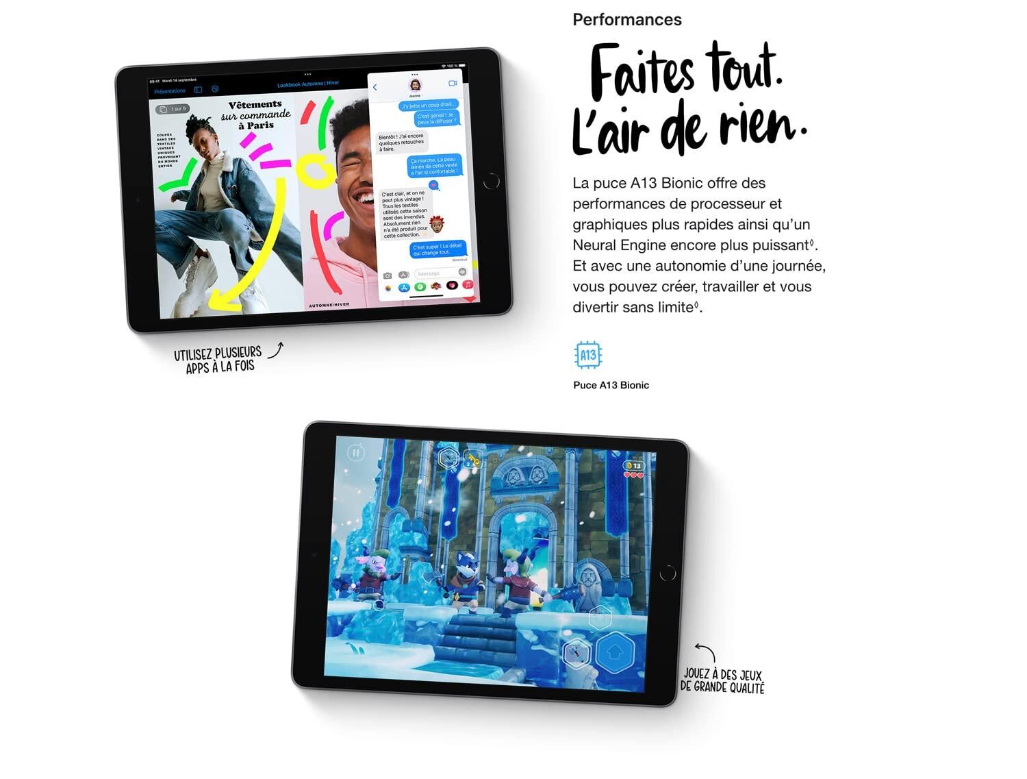 Dimprice  Apple iPad 2021 10,2 9e génération (Wi-Fi, 64 Go) - Gris sidéral